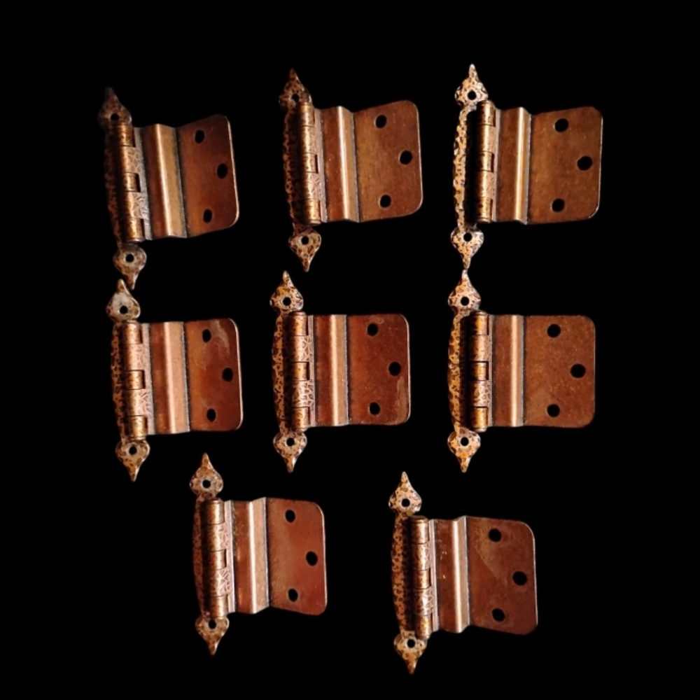 Vintage Copper Hinges Set